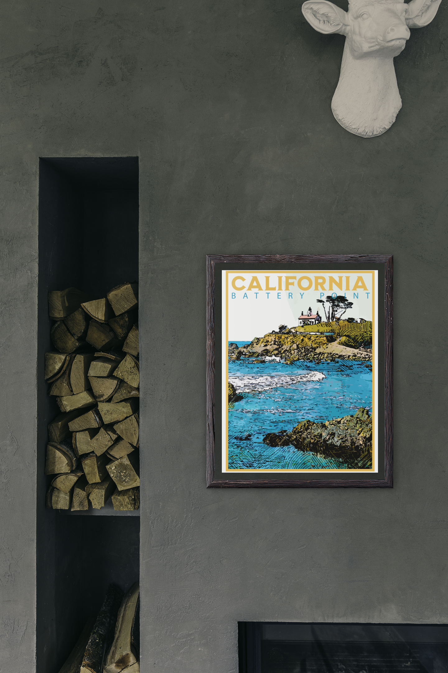 Battery Point Lighthouse Travel Poster