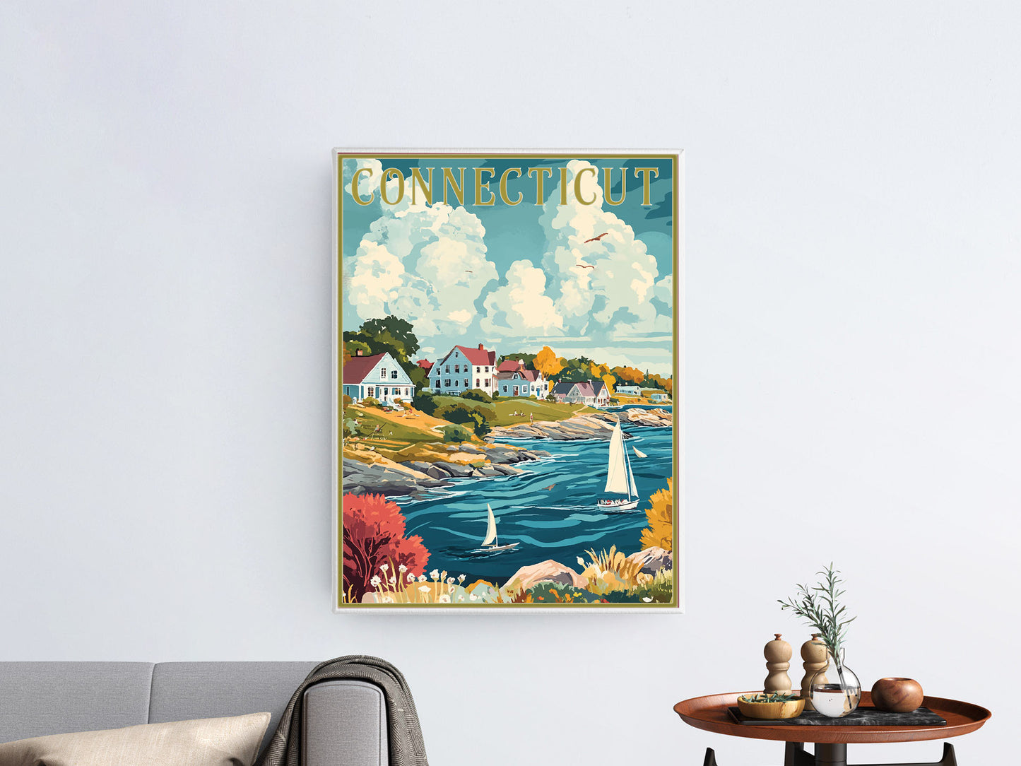 Connecticut Travel Poster