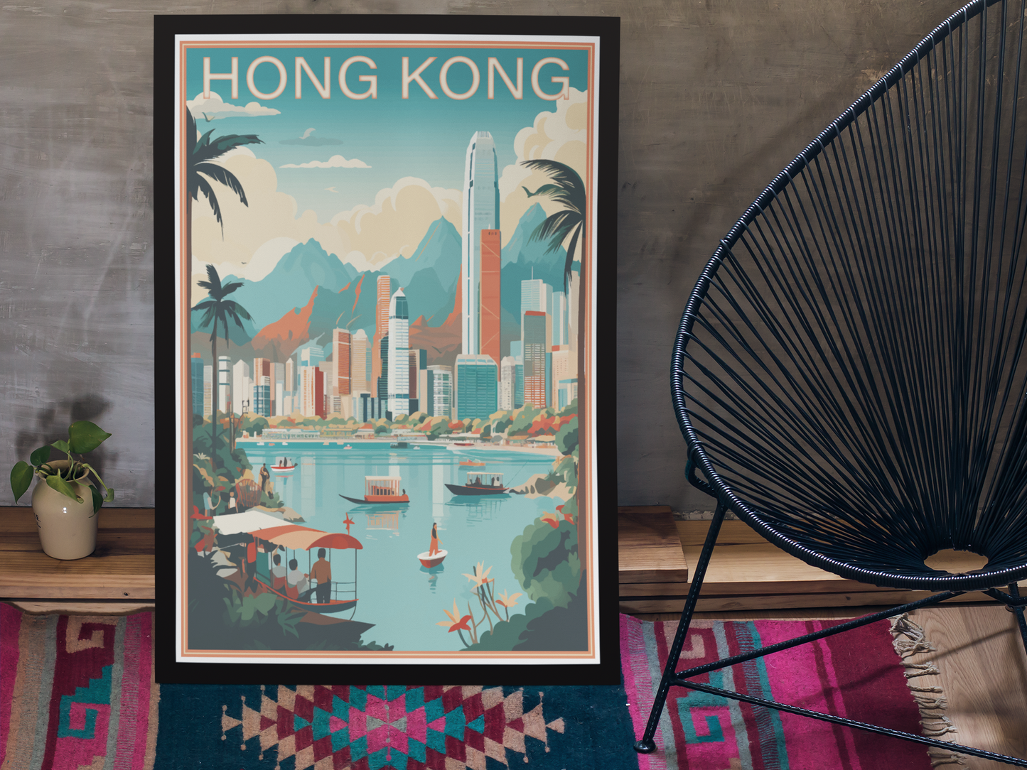 Hong Kong Travel Poster