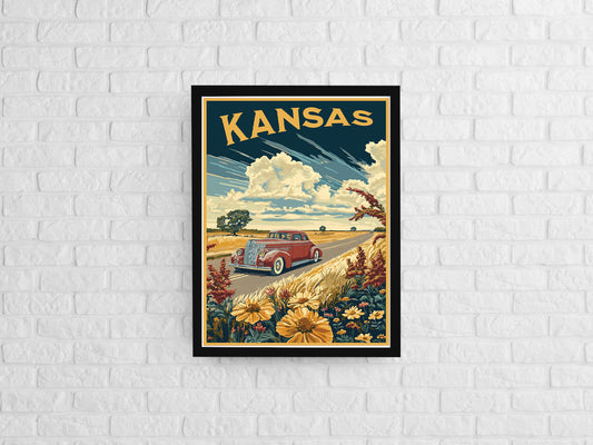 Kansas Travel Poster