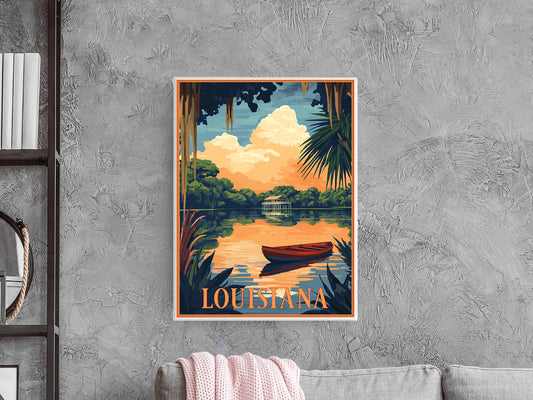 Louisiana Travel Poster