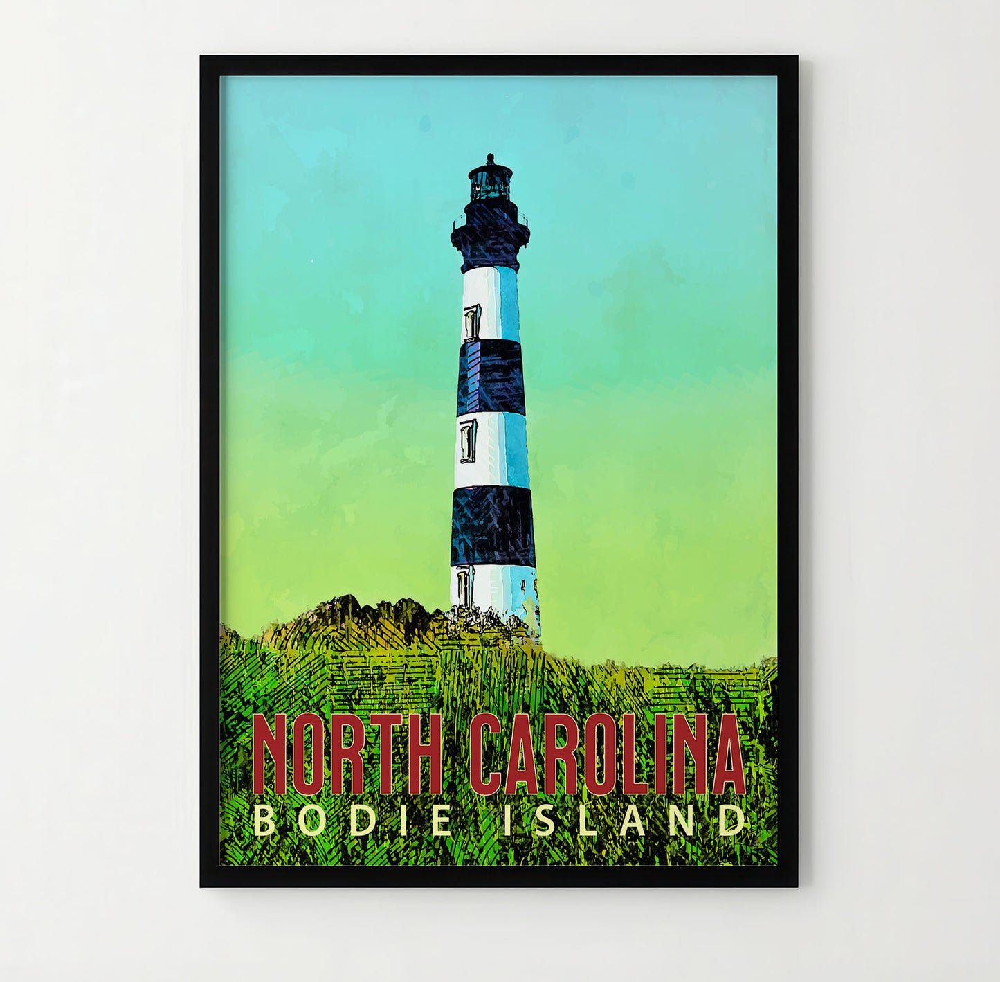 Bodie Island Lighthouse Travel Poster