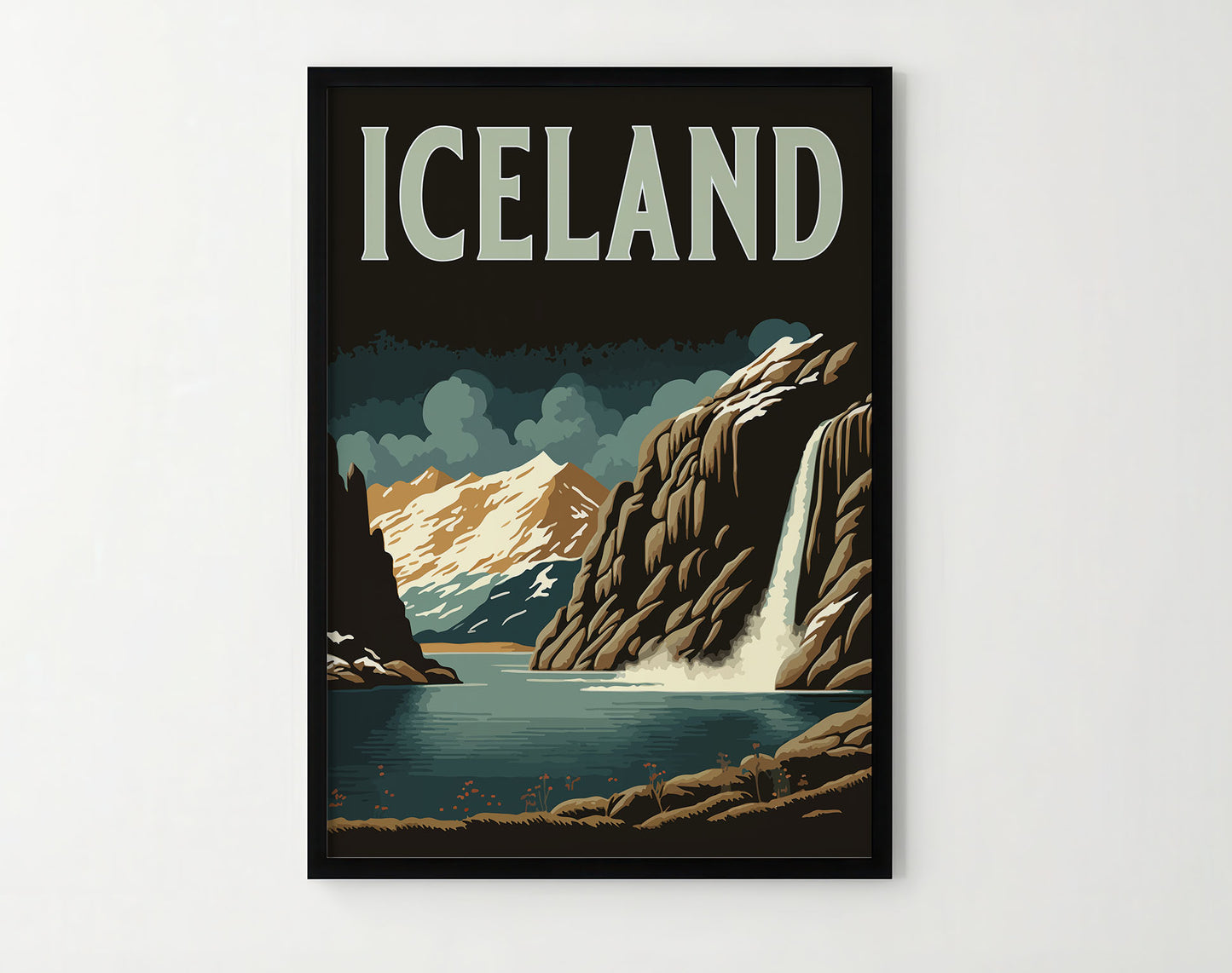 Iceland Travel Poster