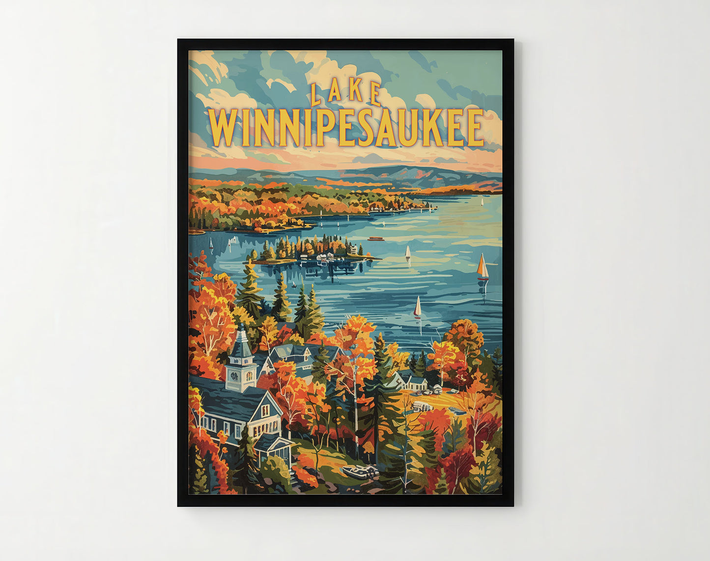 Lake Winnipesaukee Travel Poster