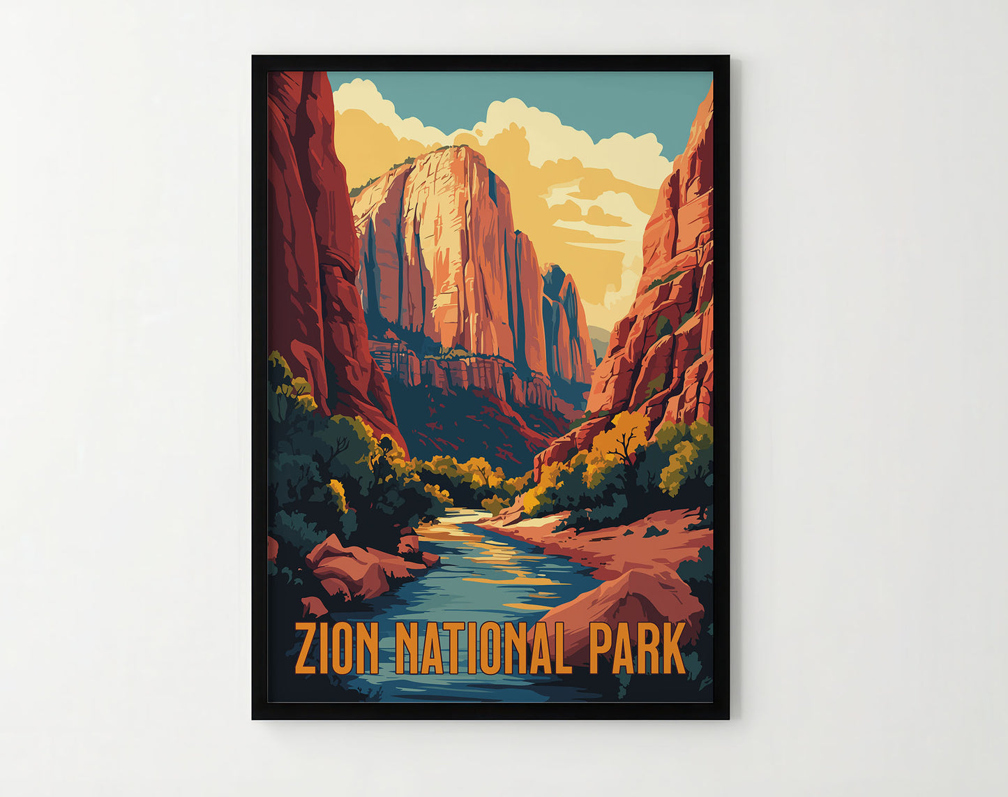 Zion National Park Travel Poster