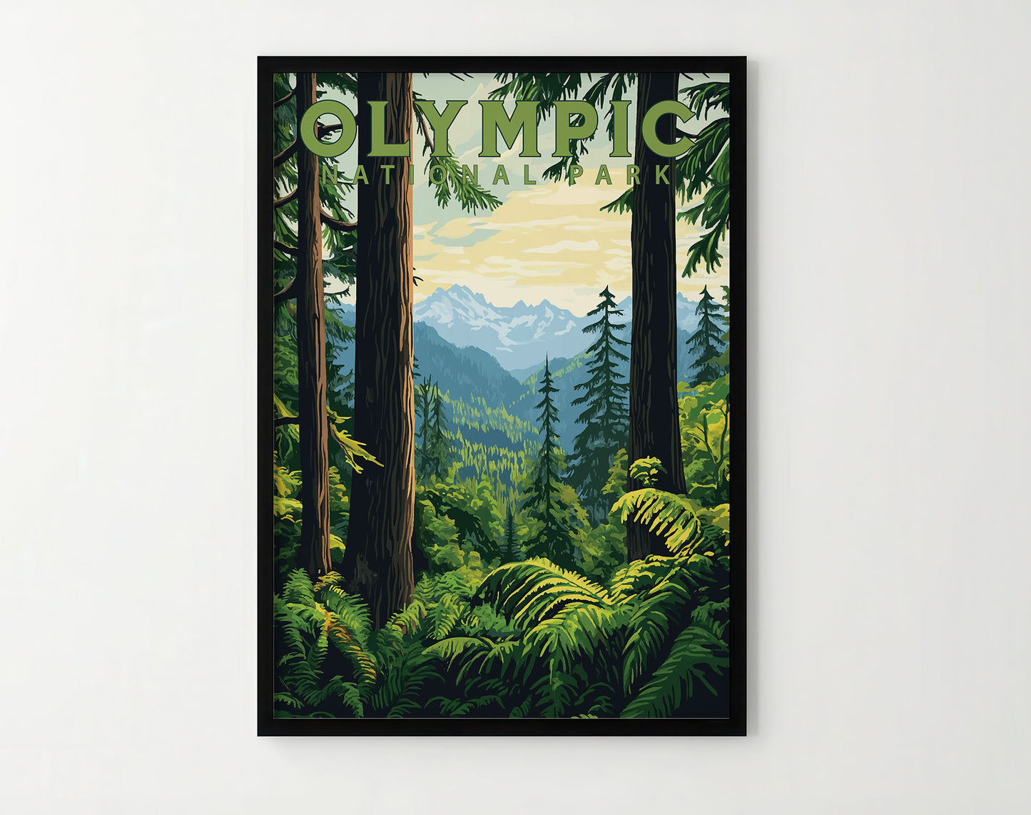 Olympic National Park Travel Poster