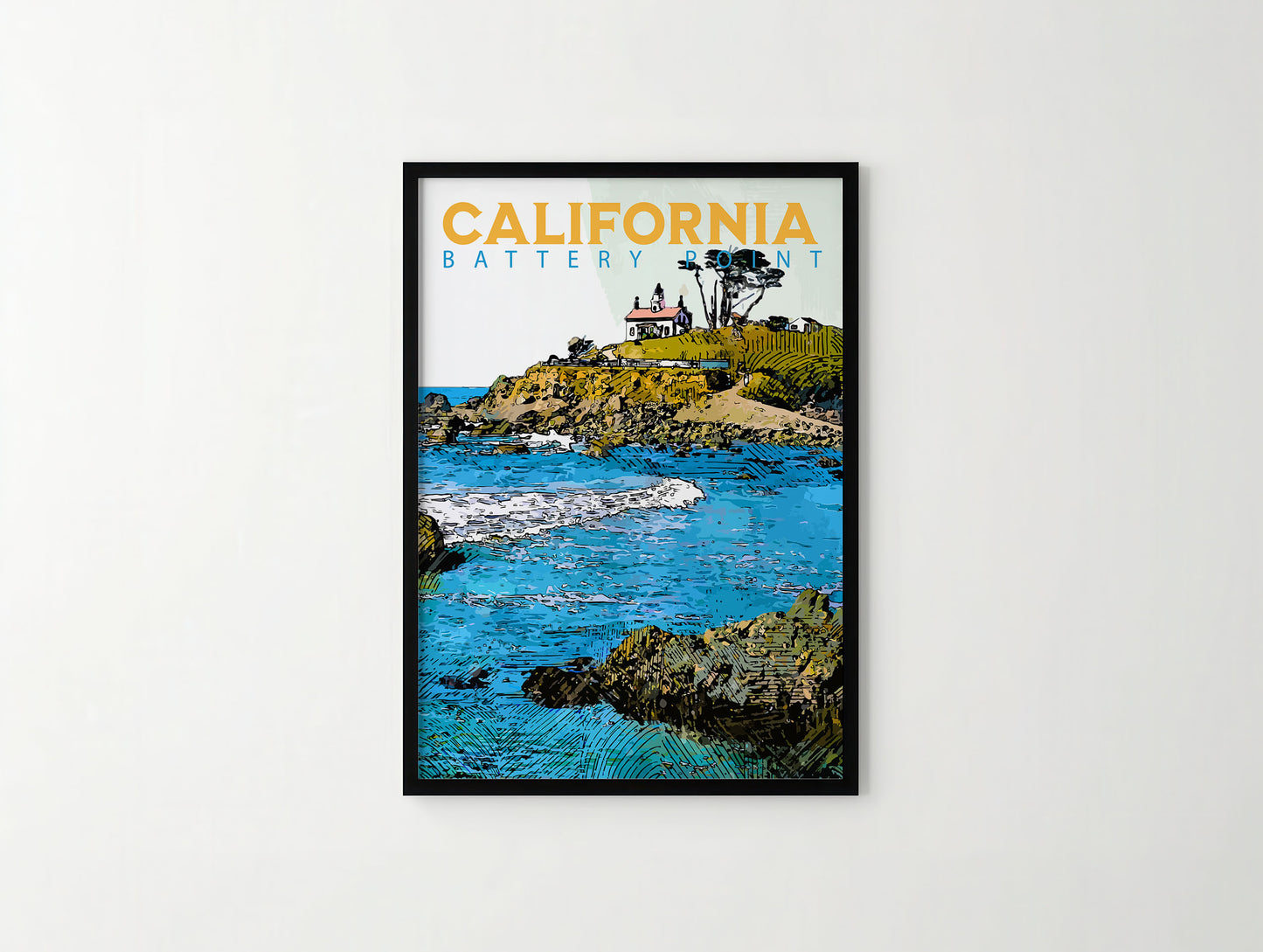Battery Point Lighthouse Travel Poster