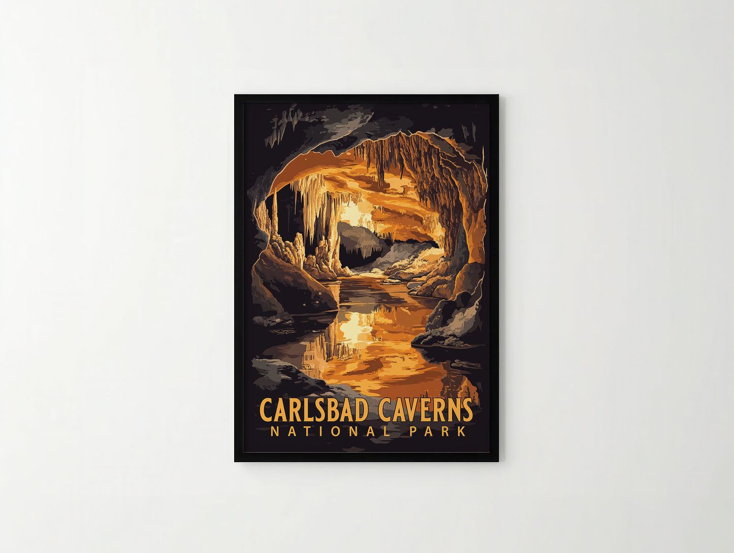 Carlsbad Caverns National Park Travel Poster