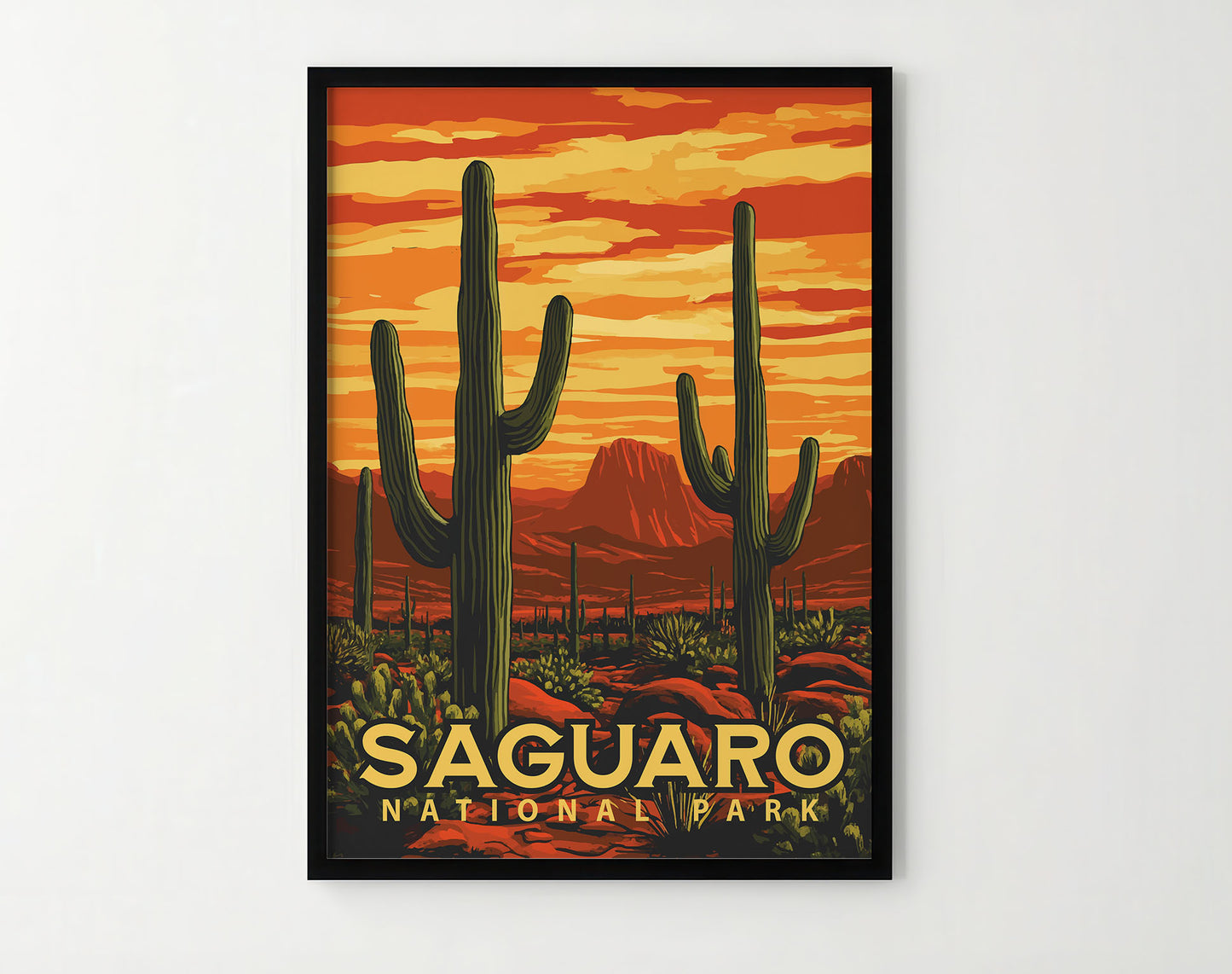 Saguaro National Park Travel Poster