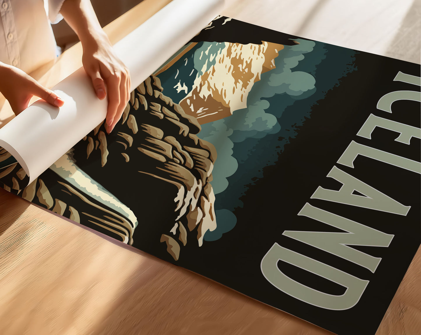 Iceland Travel Poster