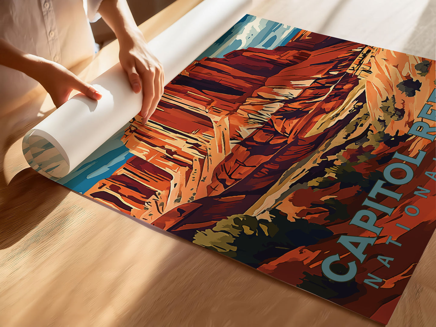 Capitol Reef National Park Travel Poster