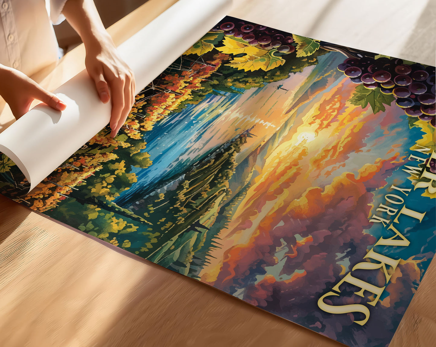 Finger Lakes Region Travel Poster
