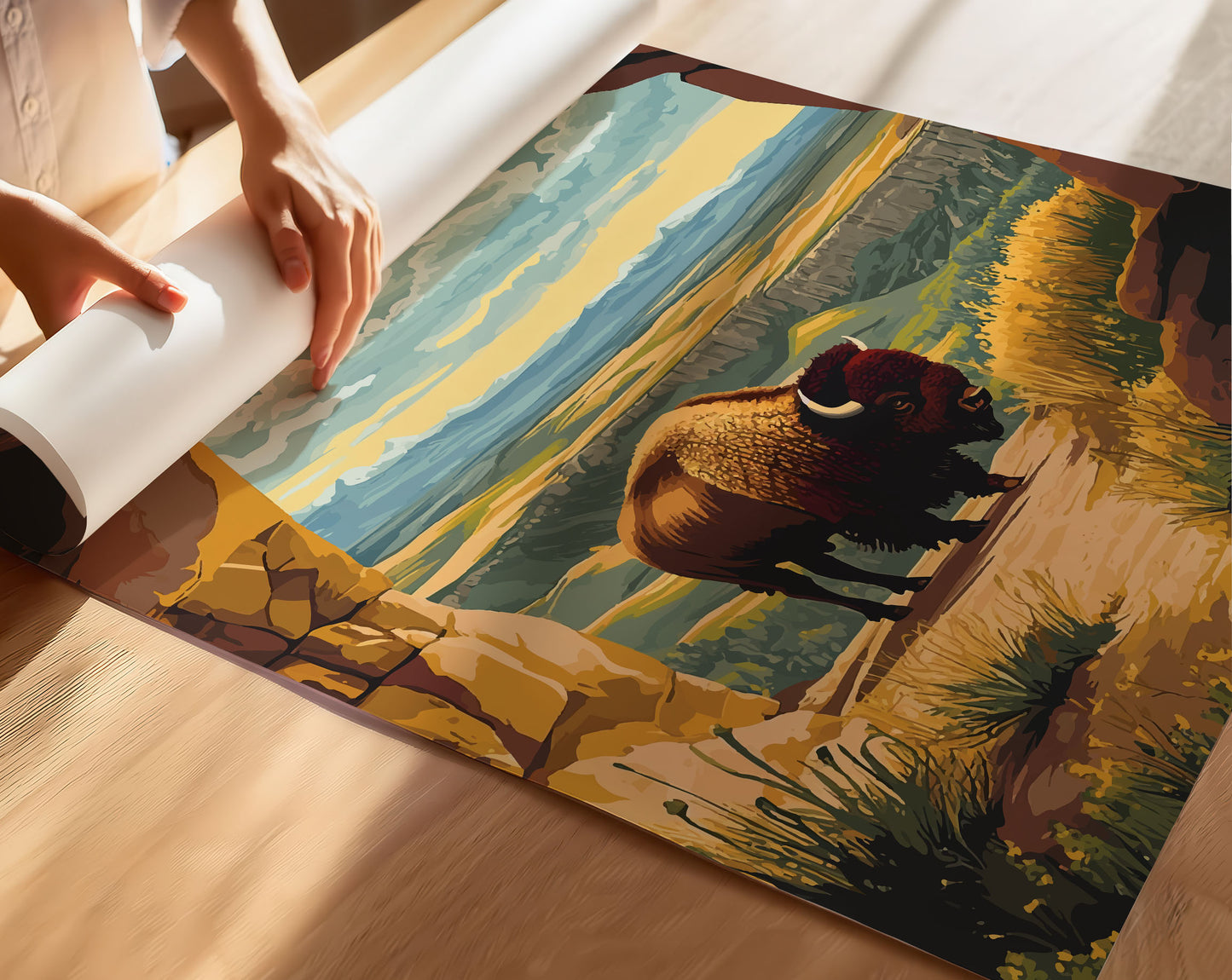 Wind Cave National Park Travel Poster