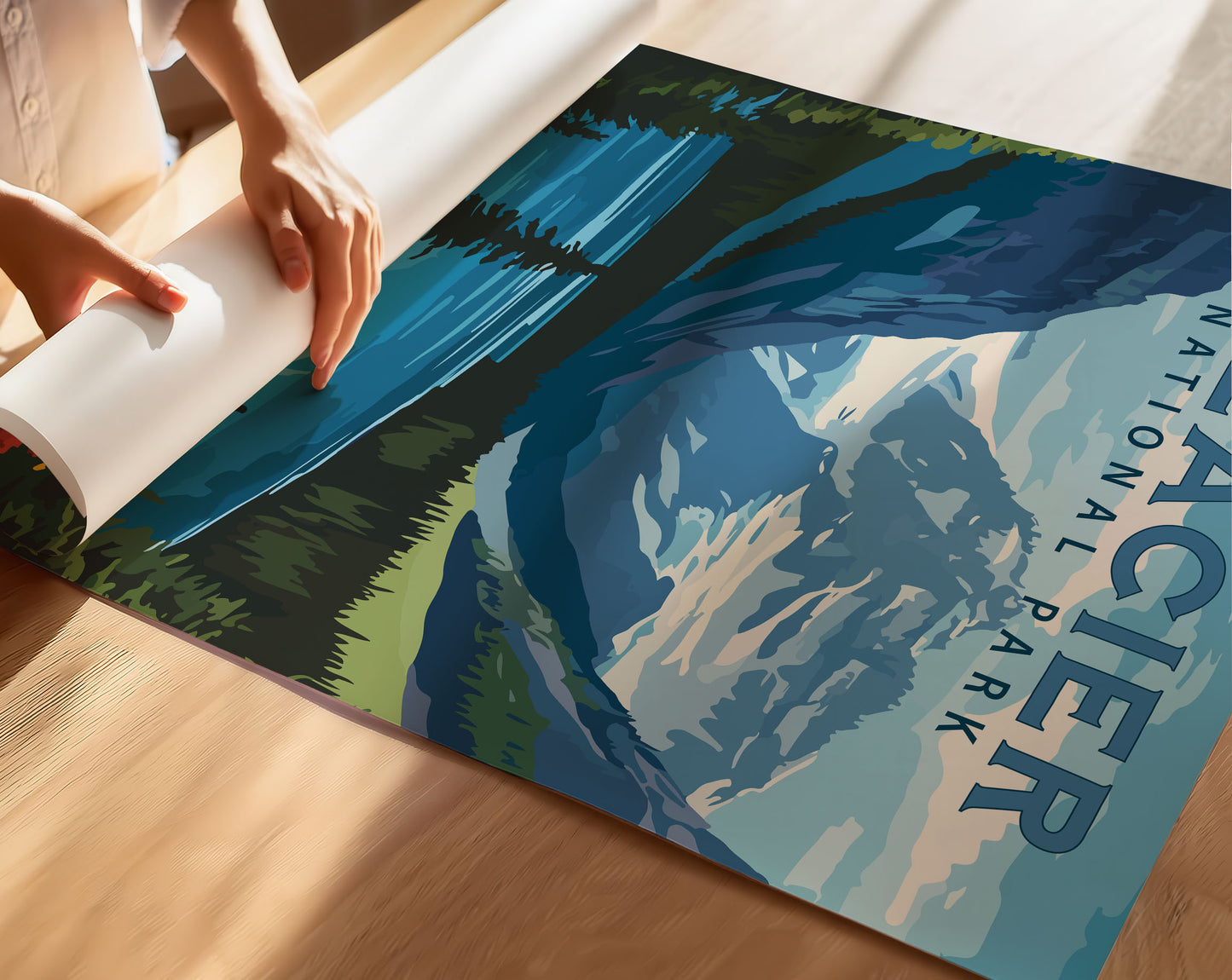 Glacier National Park Travel Poster