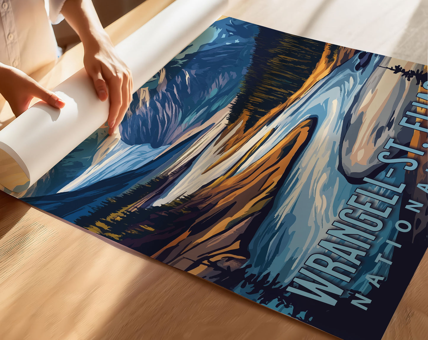 Wrangell-St. Elias National Park Travel Poster