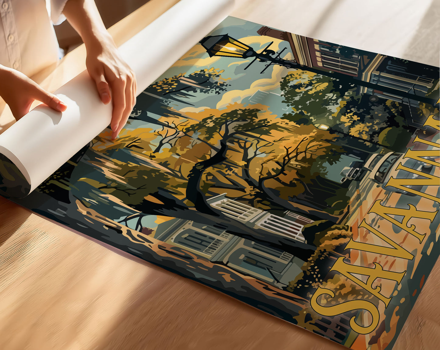 Savannah Travel Poster