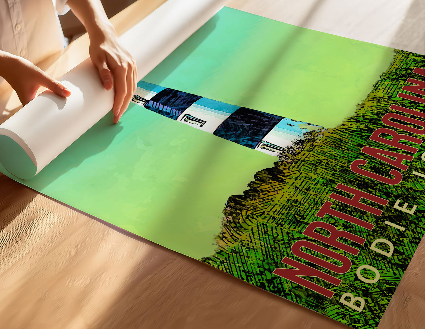 Bodie Island Lighthouse Travel Poster