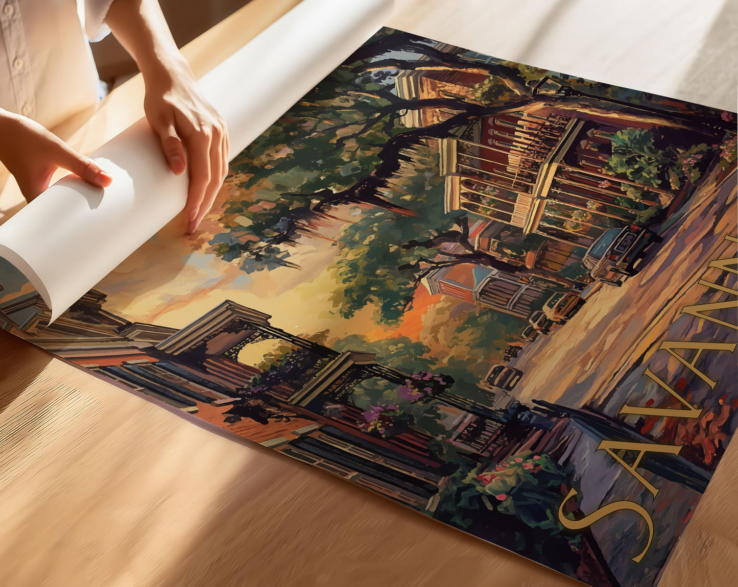 Savannah Travel Poster