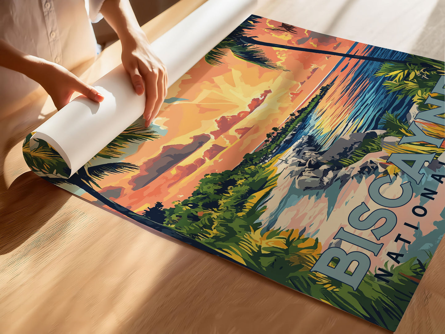 Biscayne National Park Travel Poster