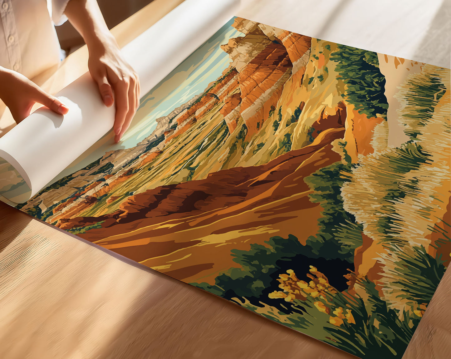 Theodore Roosevelt National Park Travel Poster