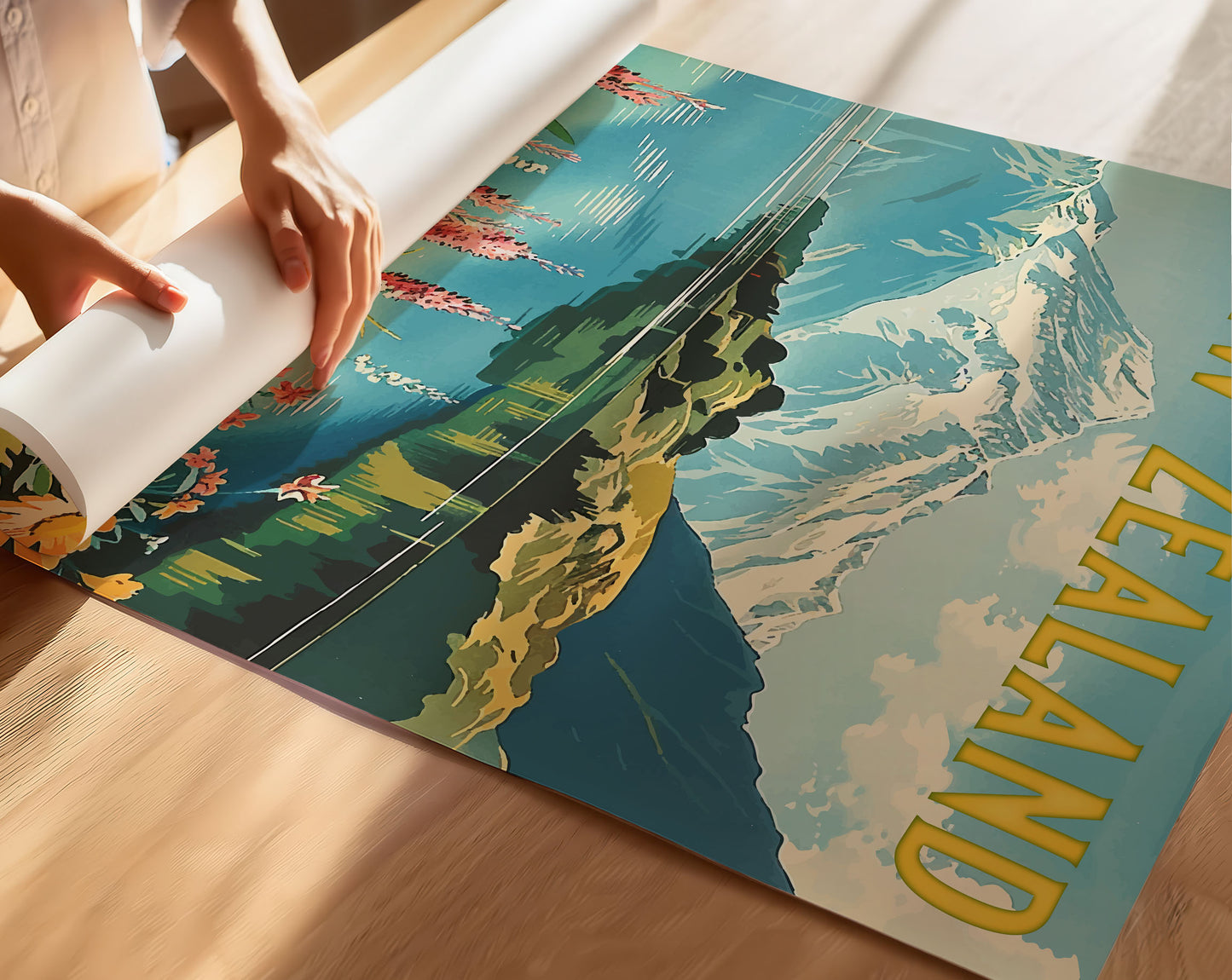 New Zealand Travel Poster