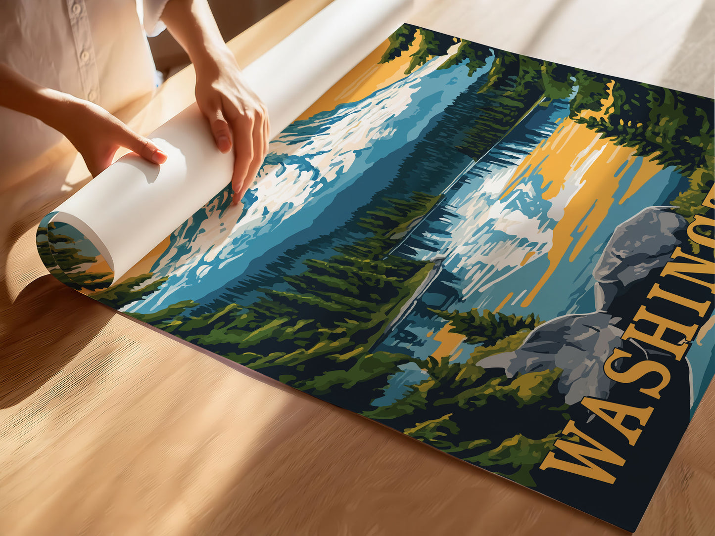 Washington Travel Poster