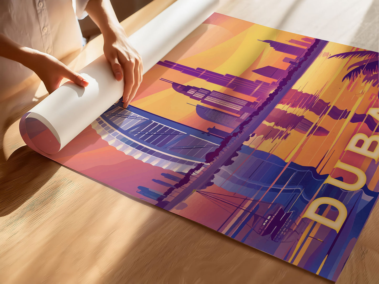 Dubai Travel Poster
