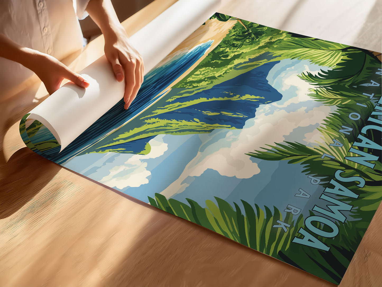 American Samoa National Park Travel Poster
