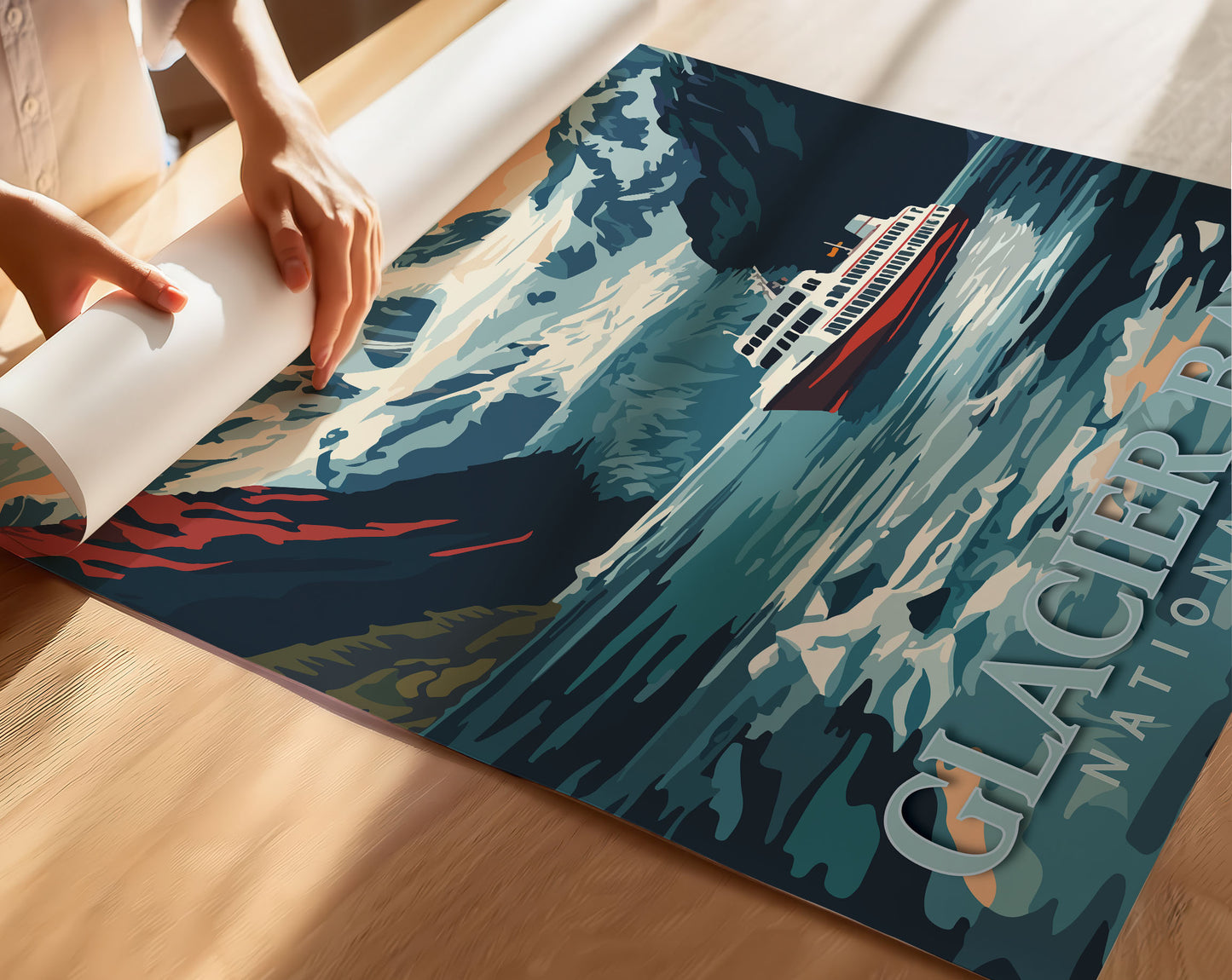 Glacier Bay National Park Travel Poster