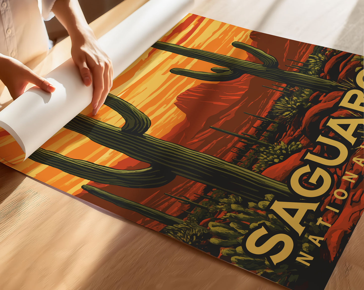 Saguaro National Park Travel Poster