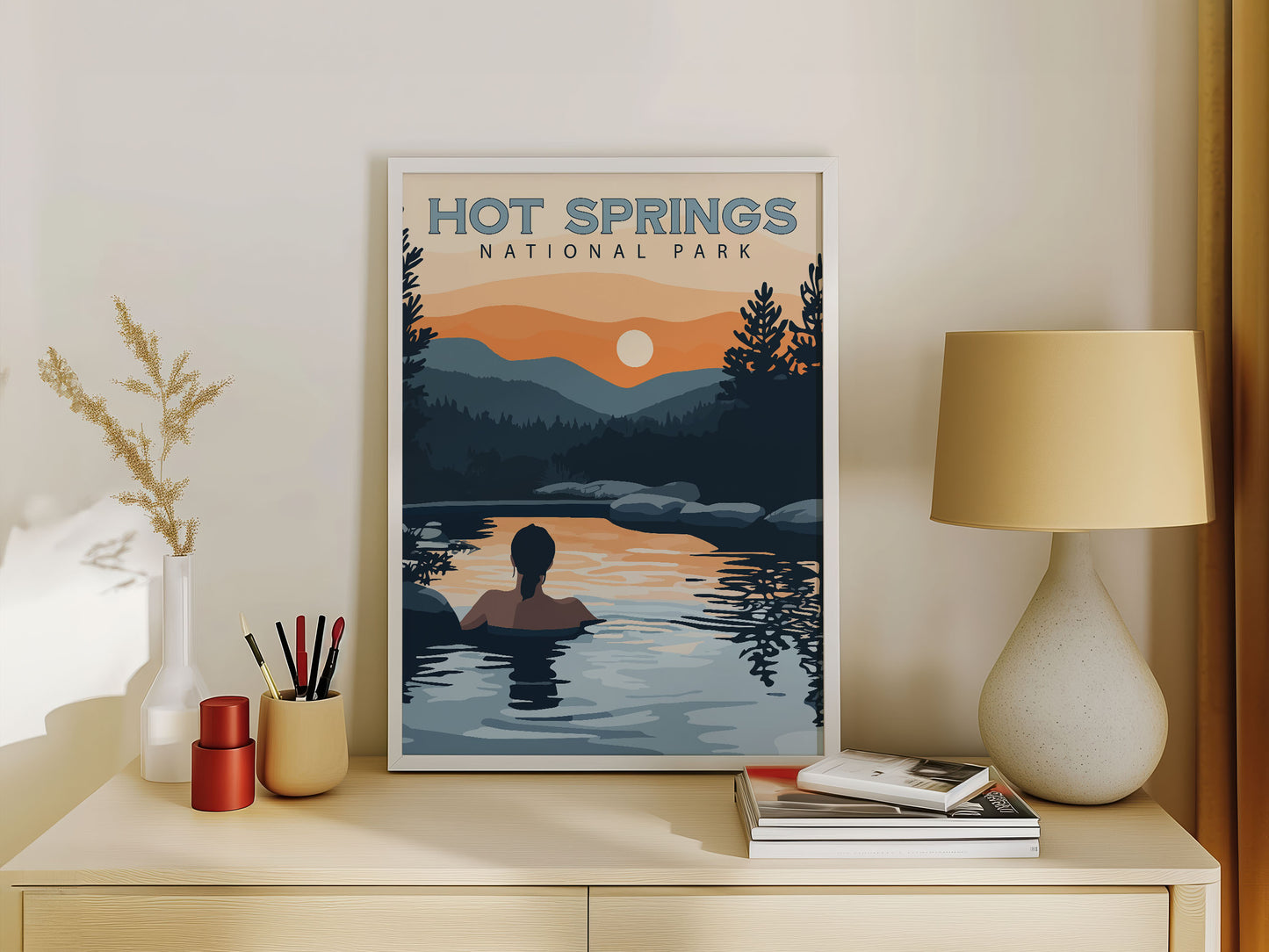 Hot Springs National Park Travel Poster