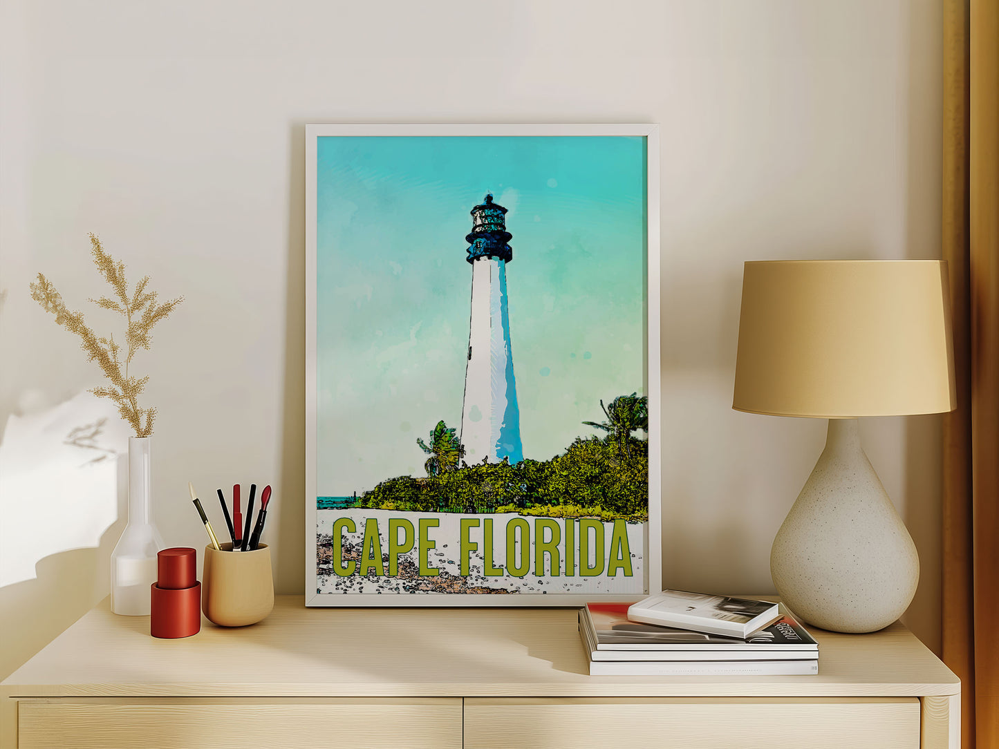 Cape Florida Travel Poster