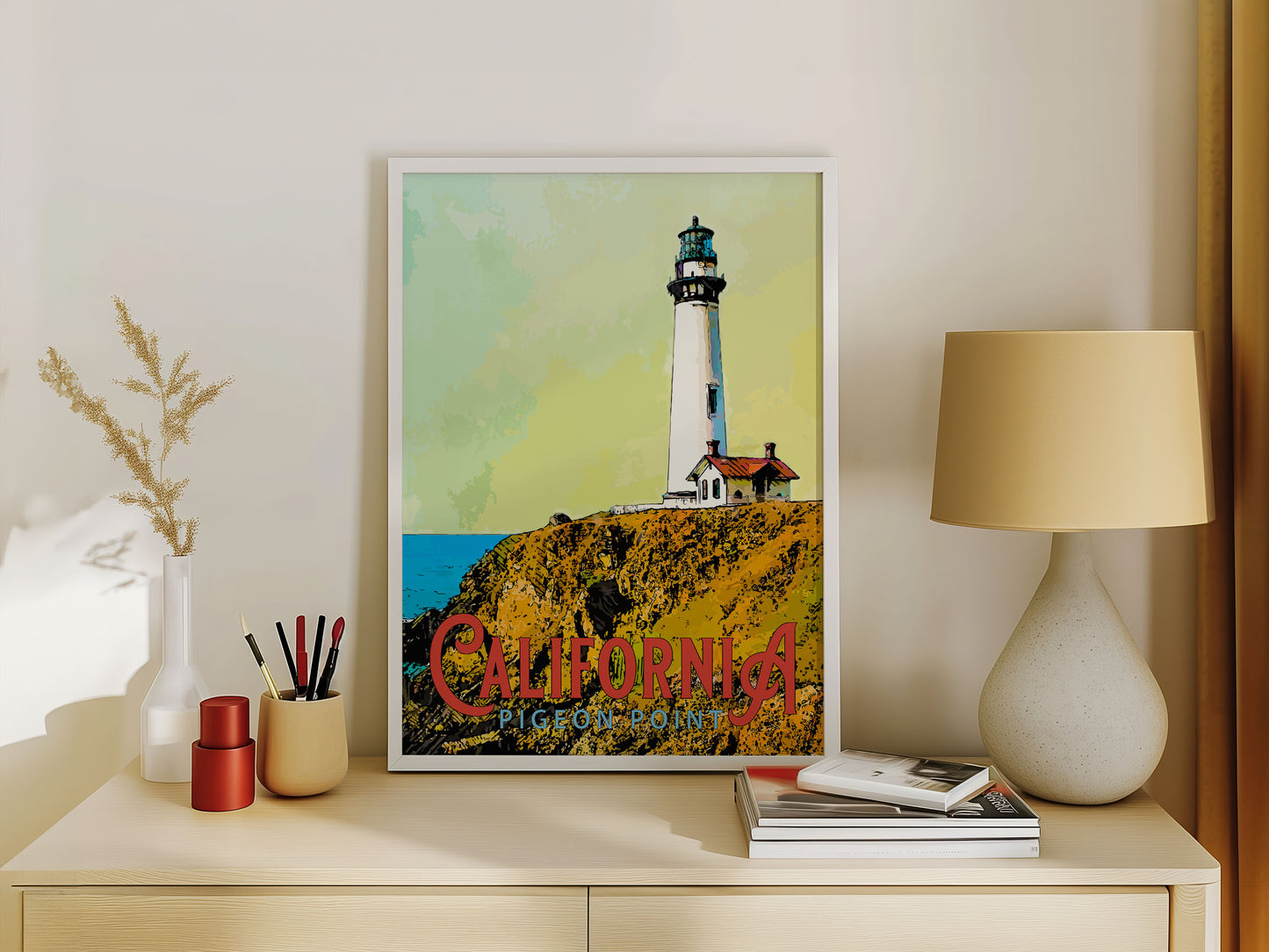 Pigeon Point Lighthouse Travel Poster