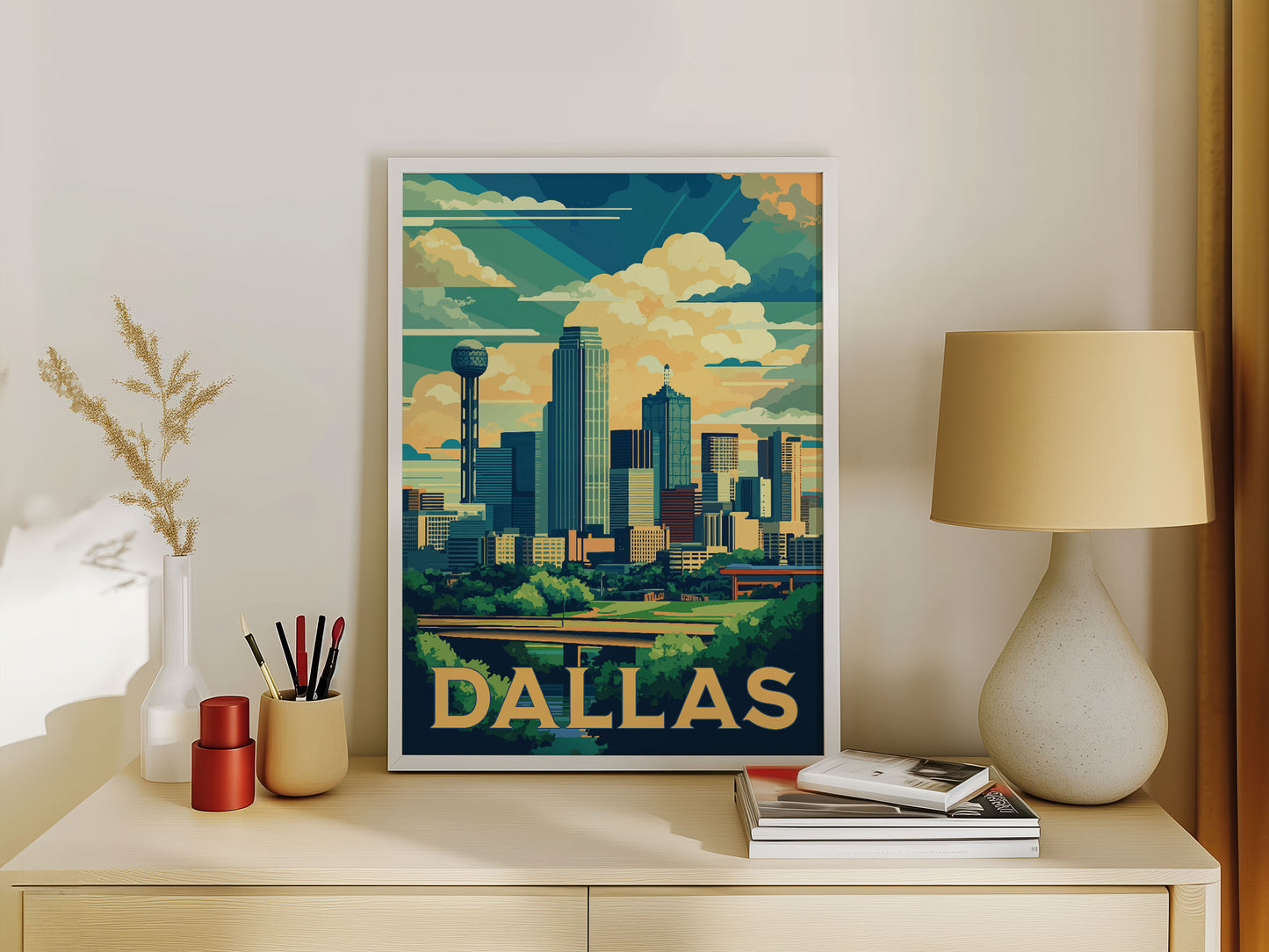 Dallas Travel Poster