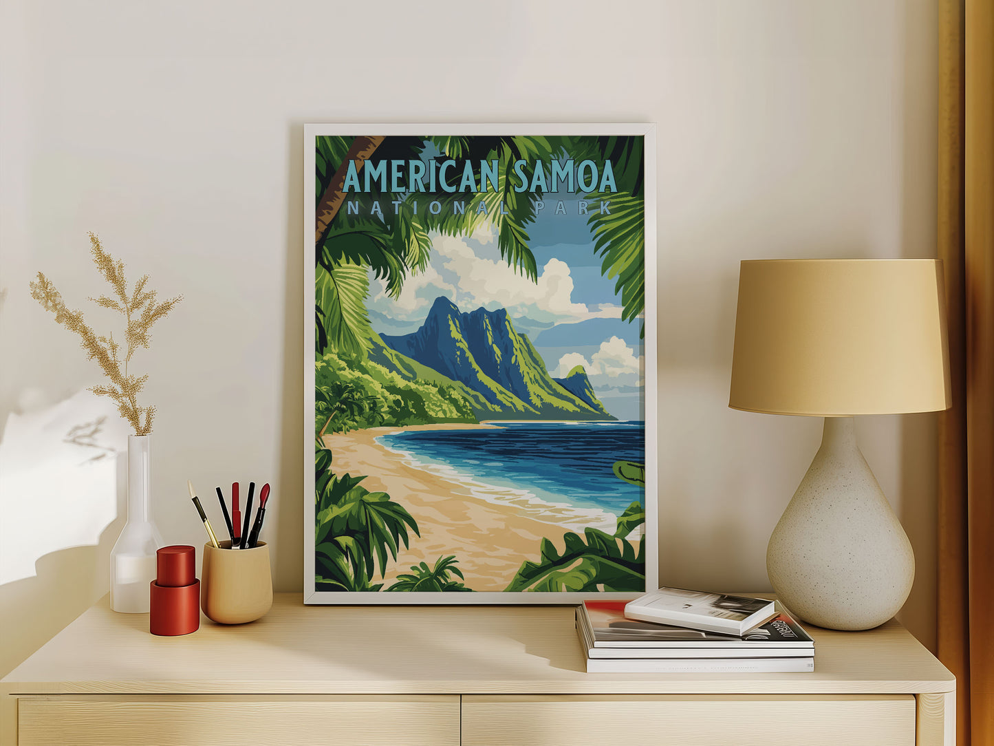 American Samoa National Park Travel Poster