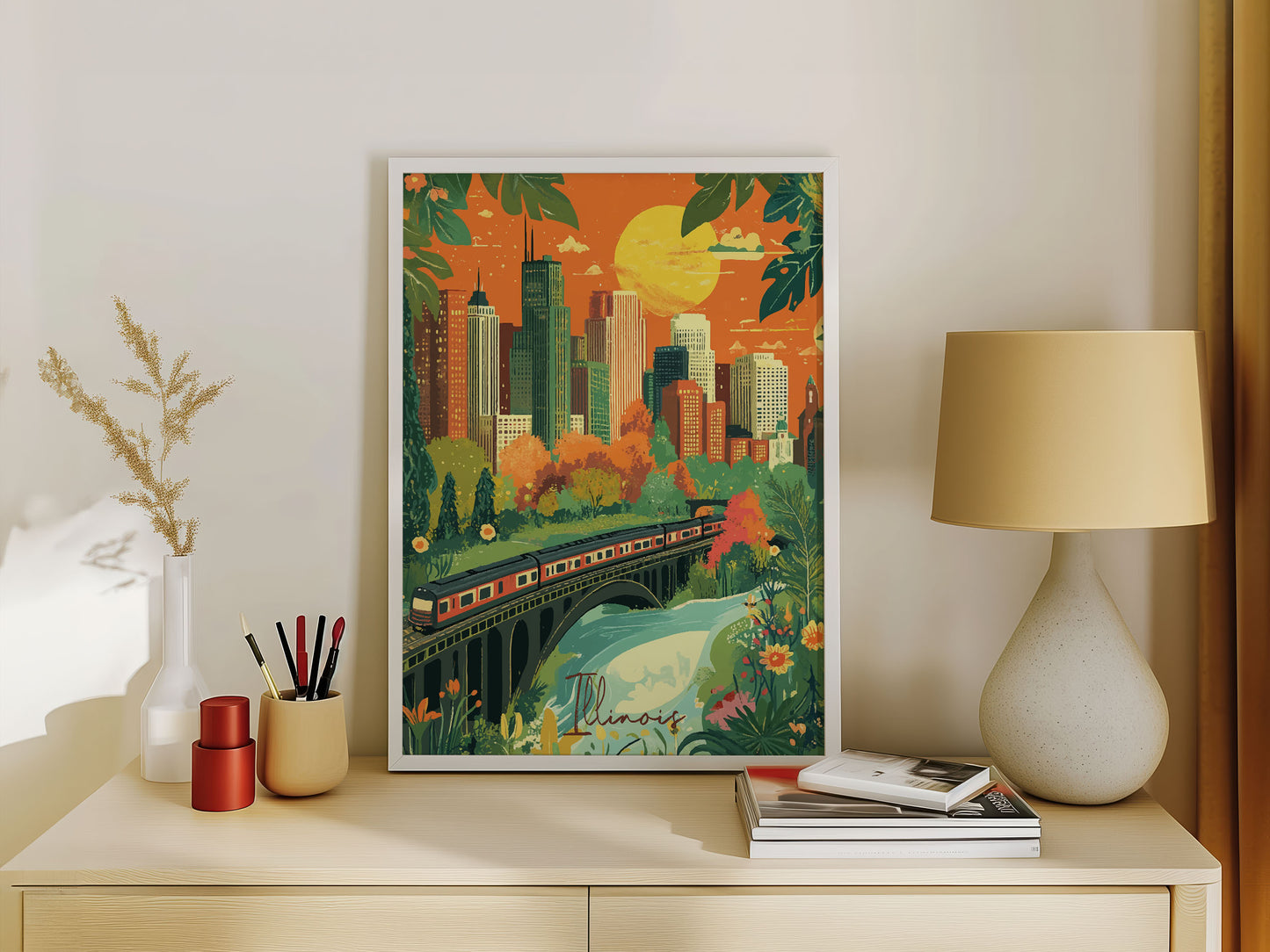 Illinois Travel Poster