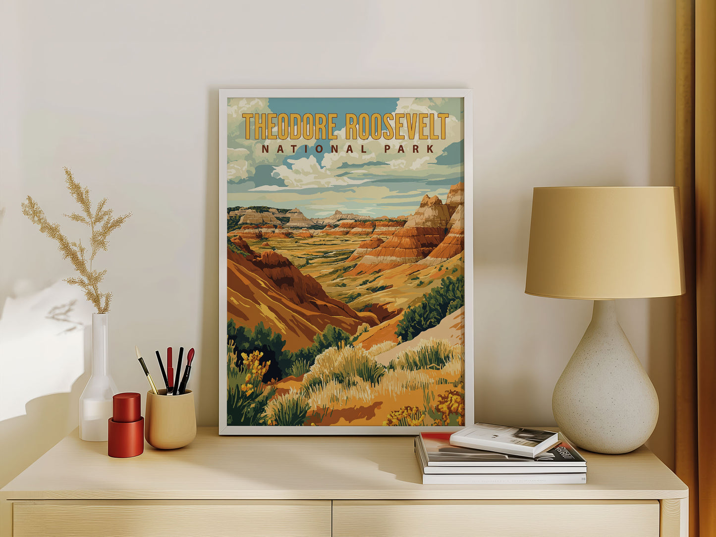 Theodore Roosevelt National Park Travel Poster