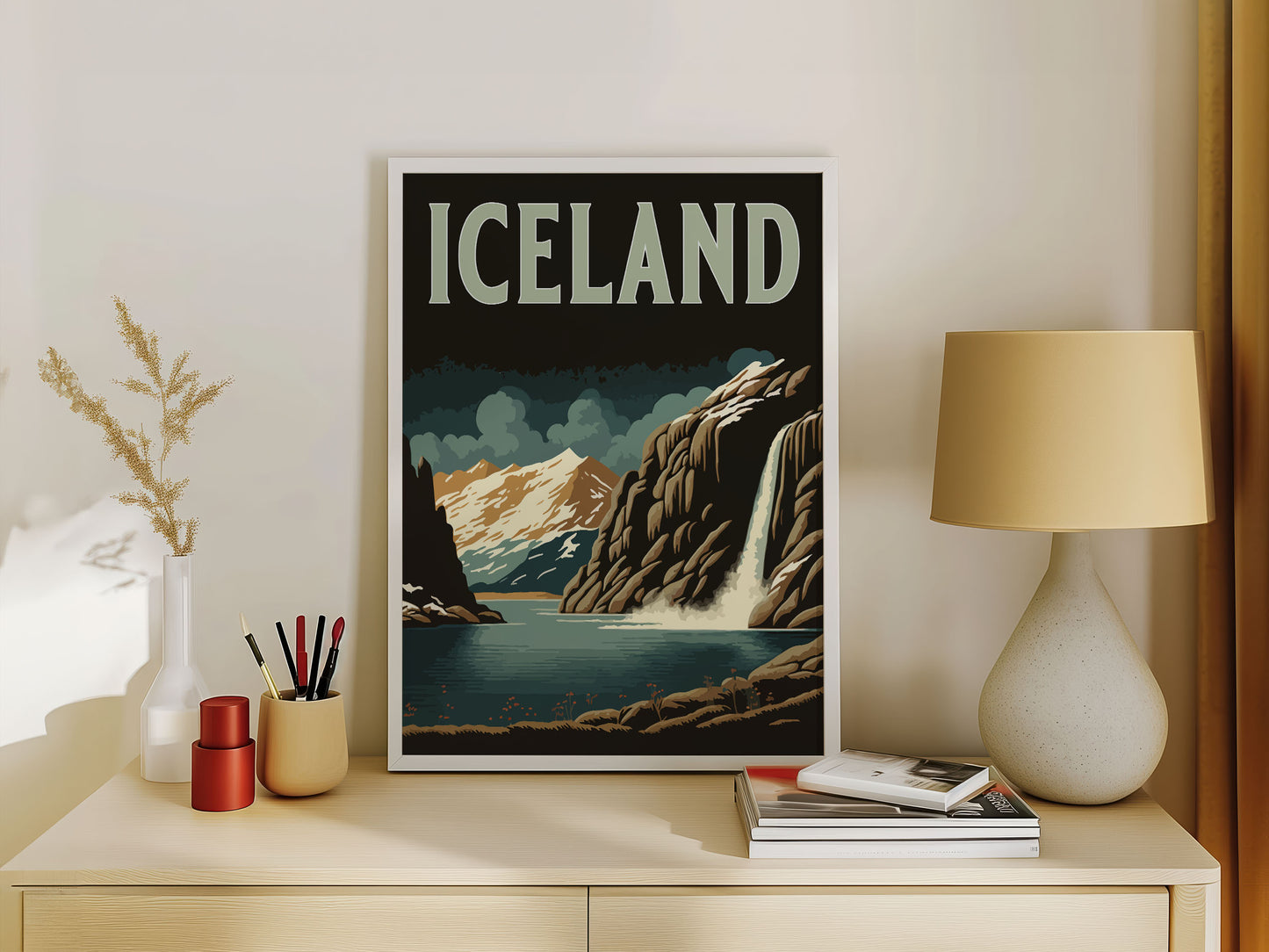 Iceland Travel Poster