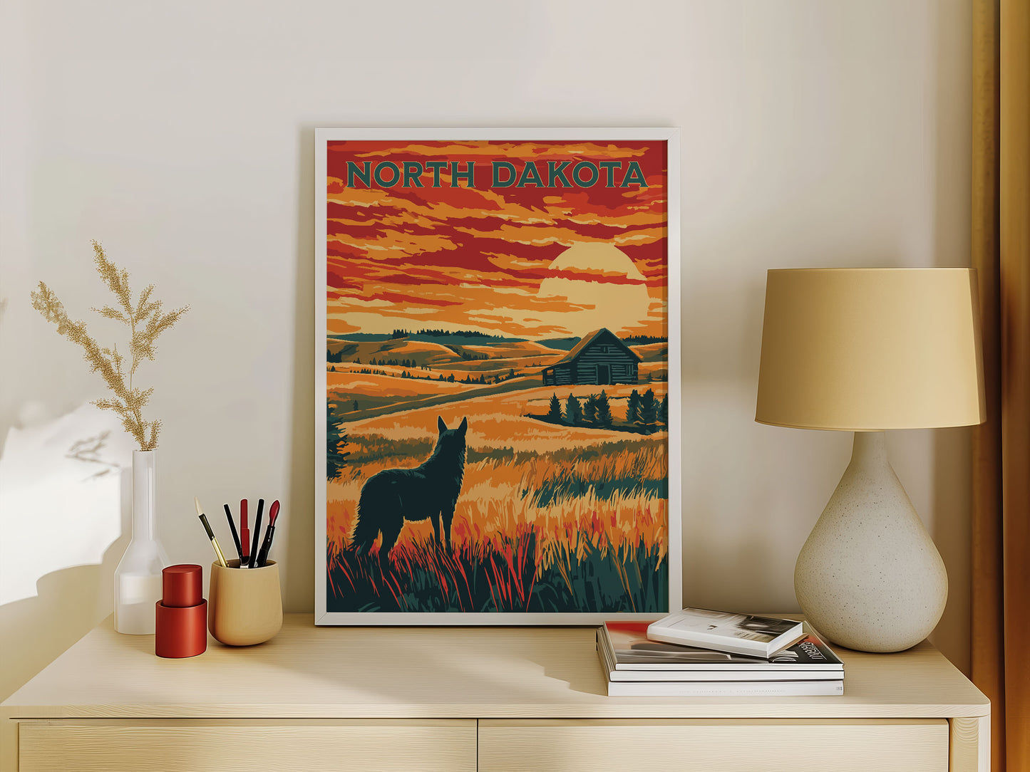 North Dakota Travel Poster