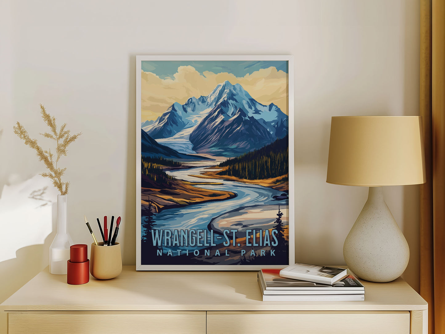 Wrangell-St. Elias National Park Travel Poster