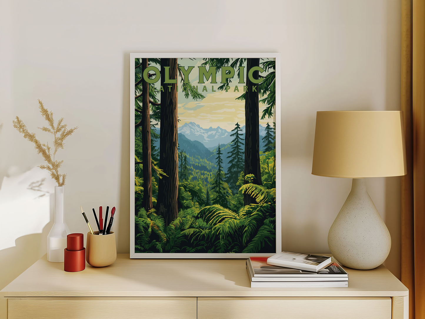 Olympic National Park Travel Poster