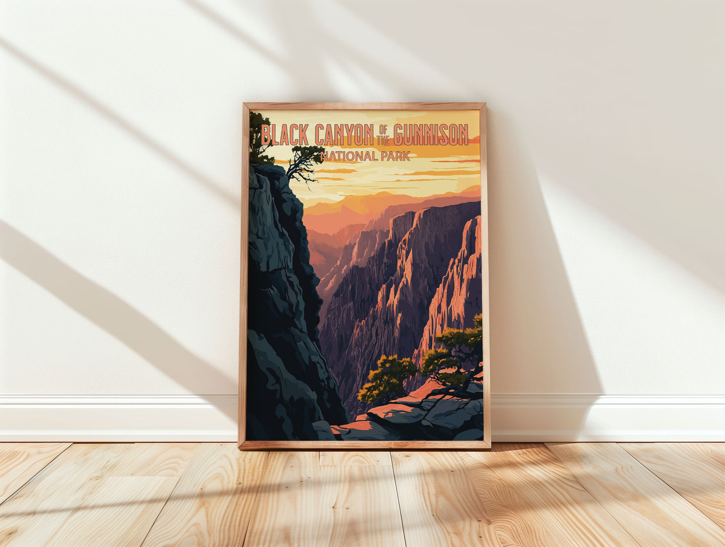 Black Canyon of the Gunnison National Park Travel Poster