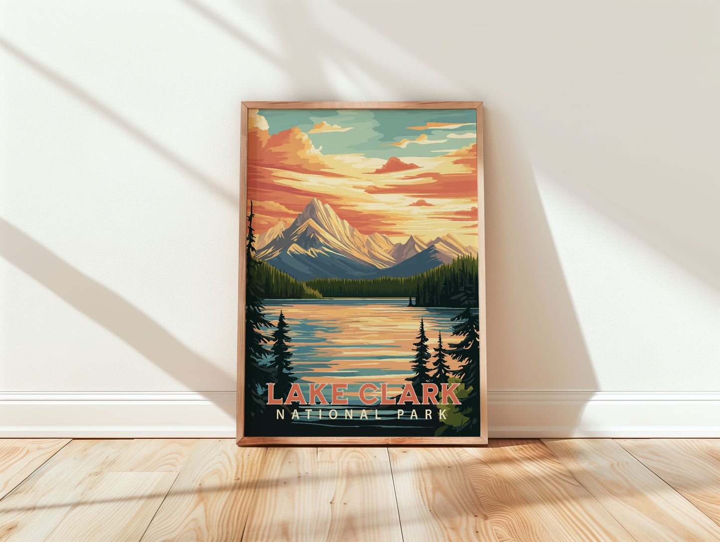 Lake Clark National Park Travel Poster
