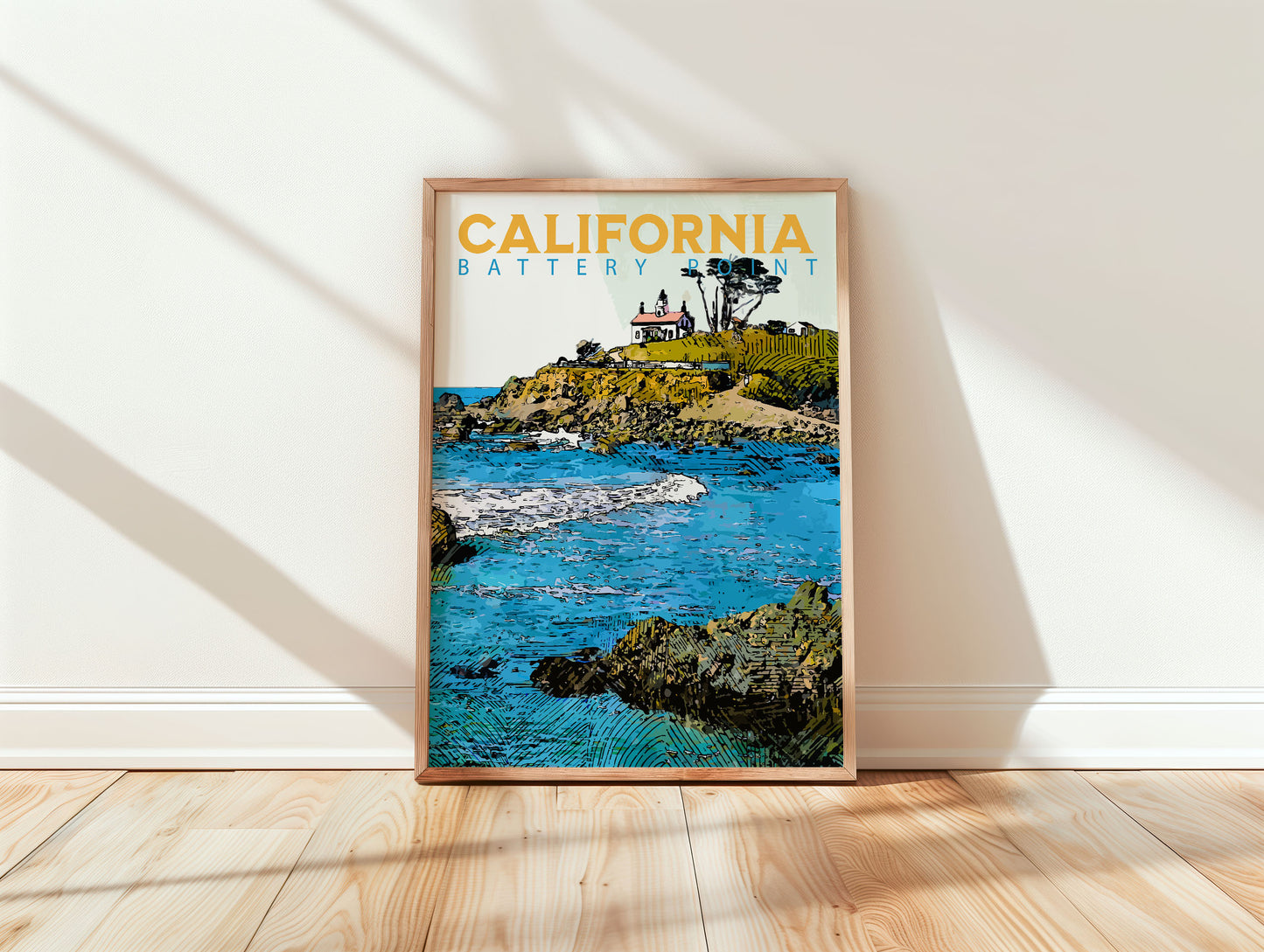 Battery Point Lighthouse Travel Poster