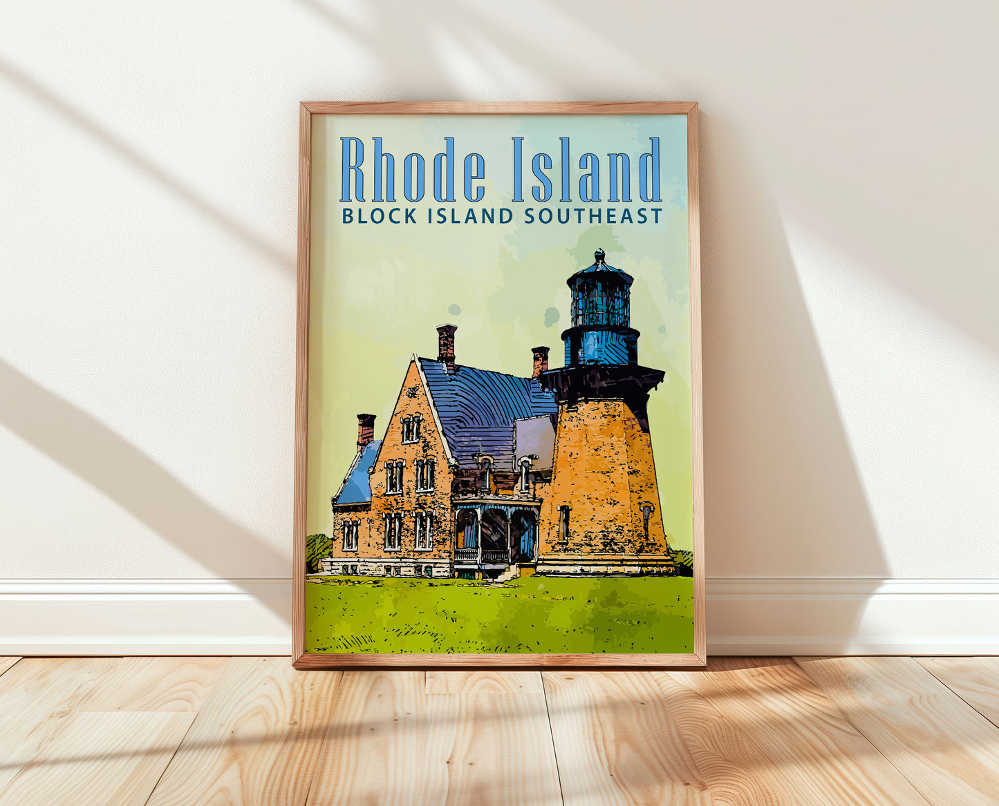 Block Island Southeast Lighthouse Travel Poster