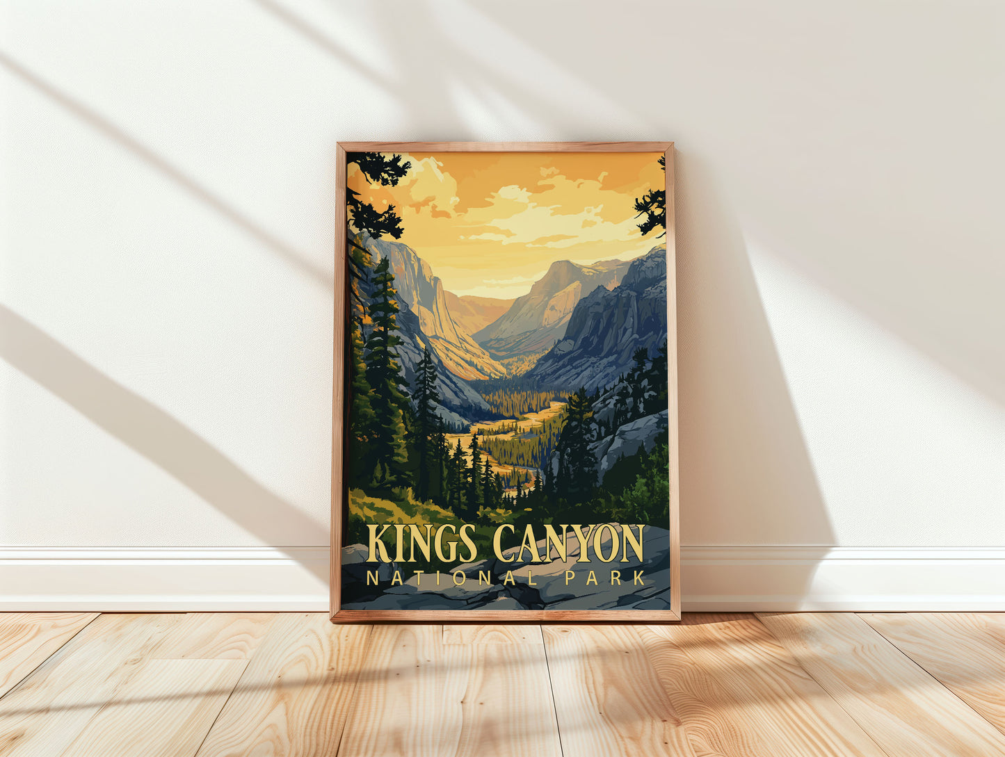 Kings Canyon National Park Travel Poster
