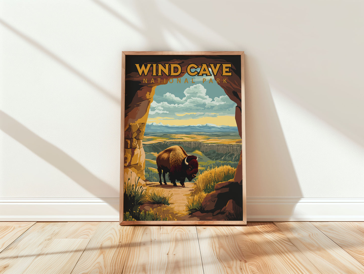 Wind Cave National Park Travel Poster