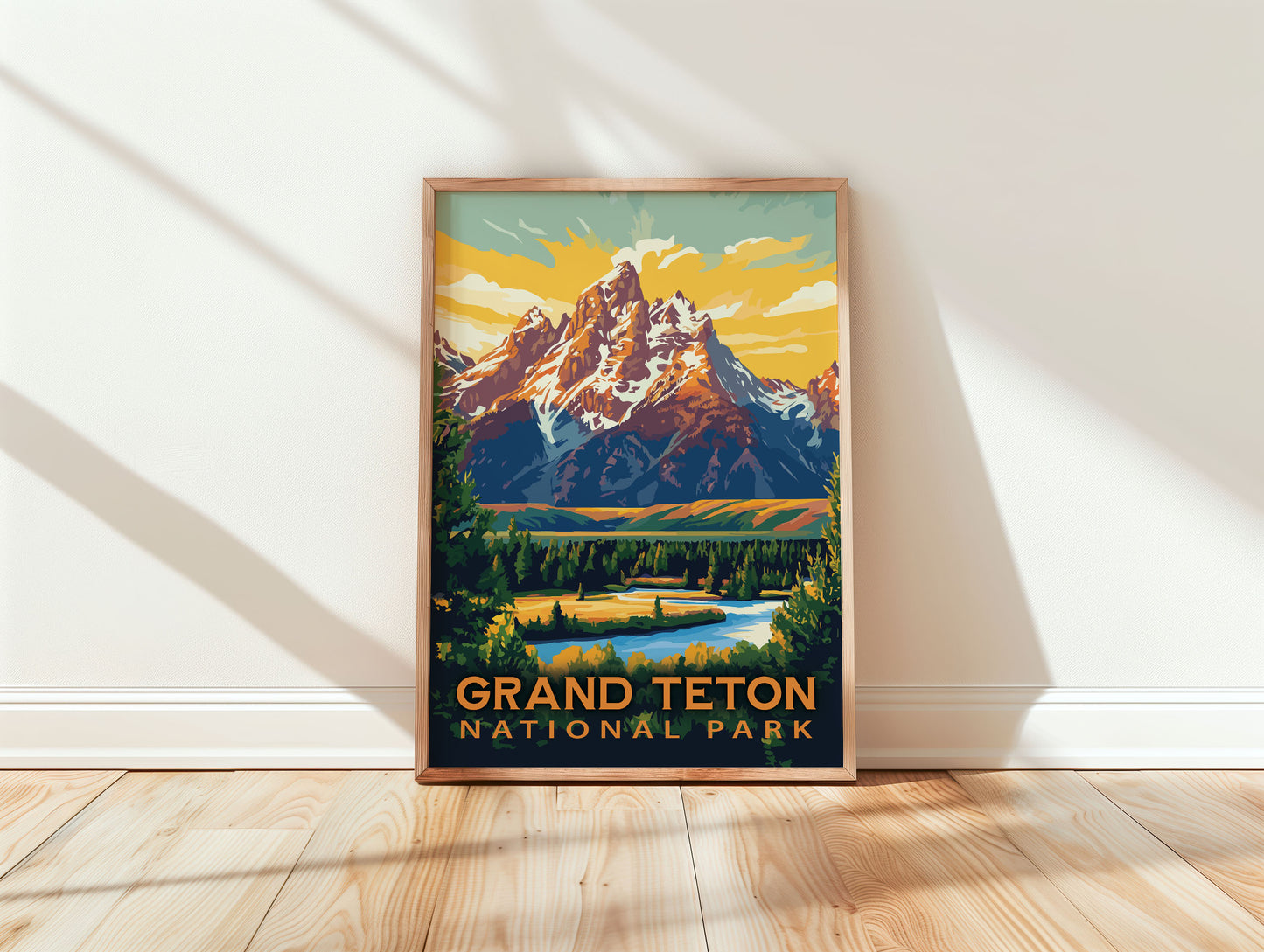 Grand Teton National Park Travel Poster