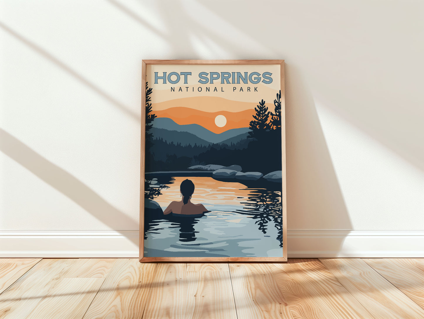 Hot Springs National Park Travel Poster