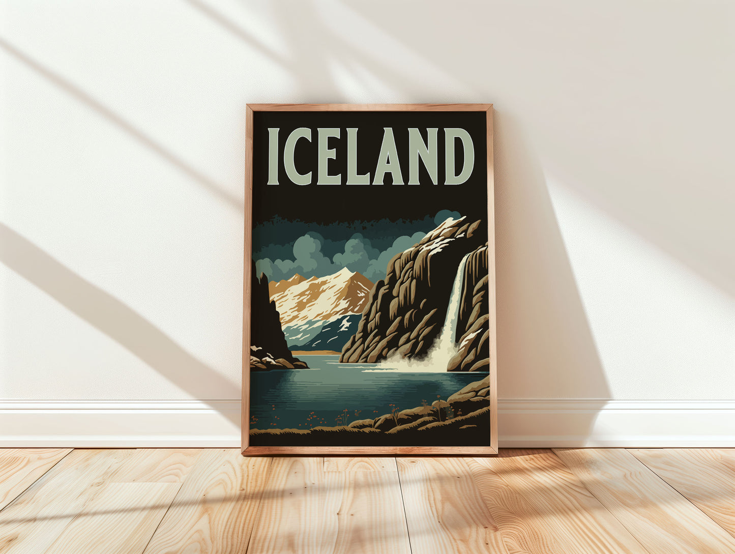 Iceland Travel Poster